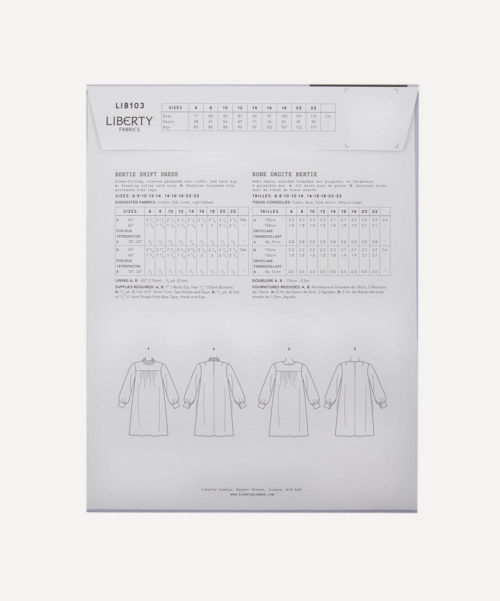 Liberty Fabrics Bertie Shift Dress Sewing Pattern