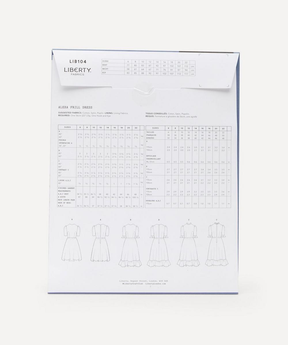 Liberty Fabrics Alexa Frill Dress Pattern Size 6-22