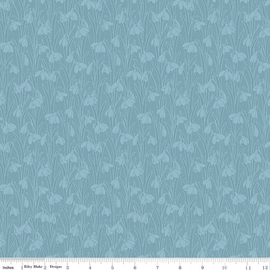 Liberty Snowdrop Spot Steely Sky