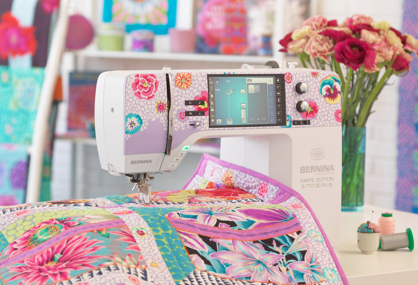 BERNINA 770 QE PLUS Kaffe Edition with Embroidery - Visit, call or email us for added discounts to our listed MSRP price!