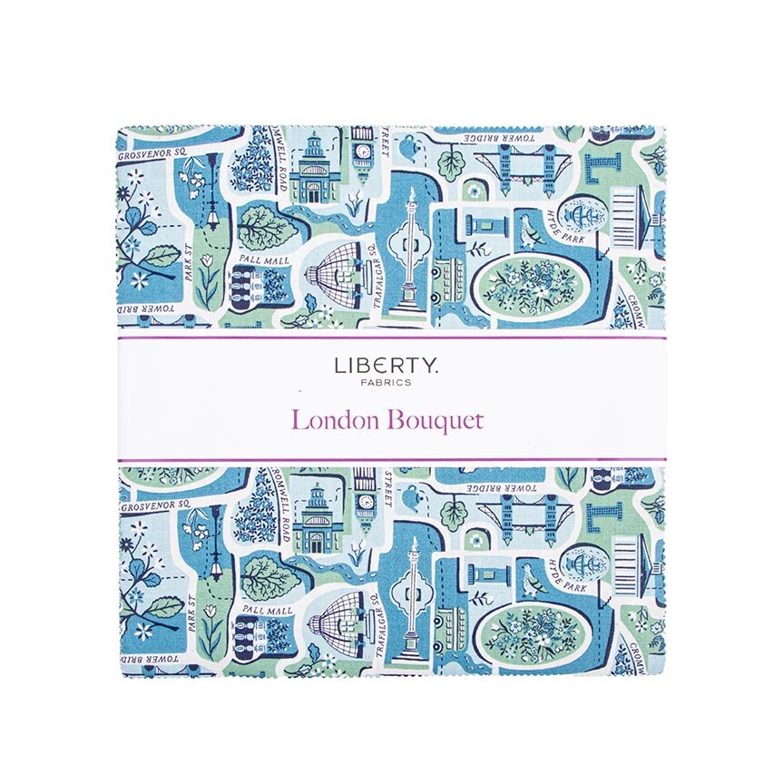 Liberty London Bouquet 10 Inch Stacker, 42 Pcs.