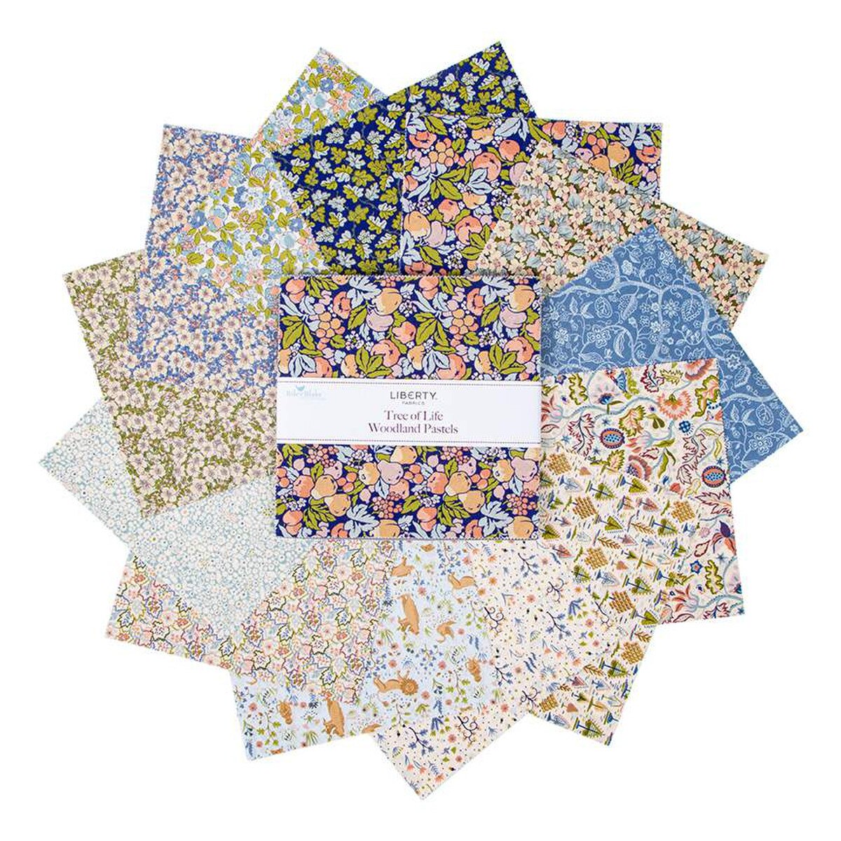 Liberty Tree of Life Woodland Pastels 10 Inch Stacker, 42 Pcs.