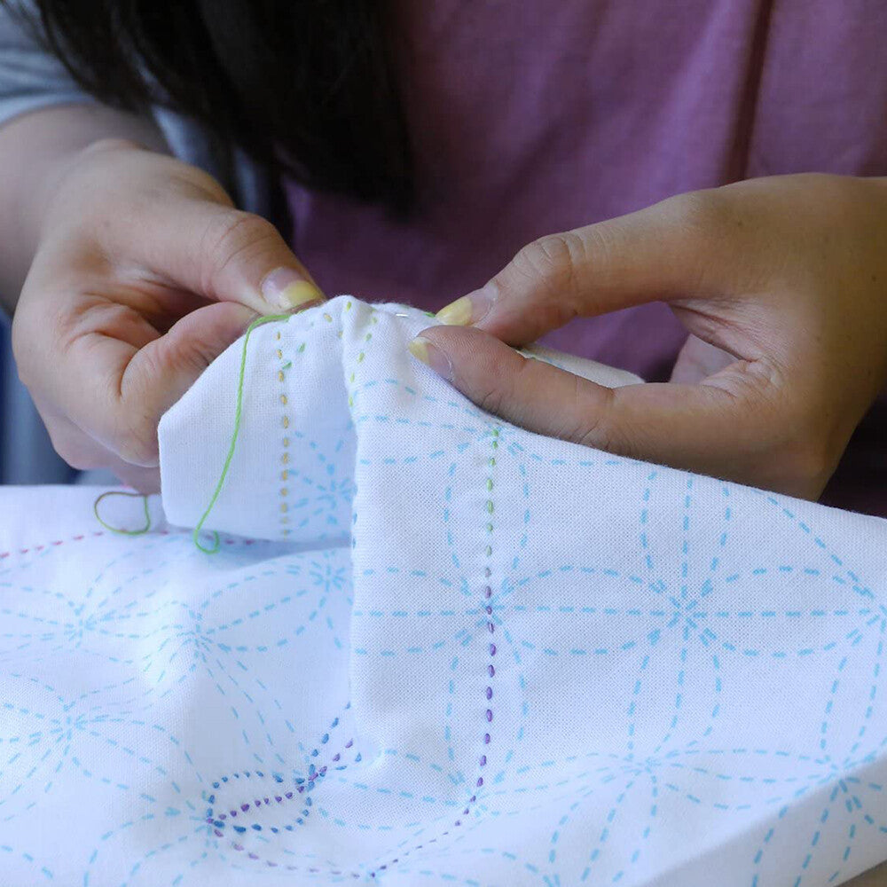 Sashiko Cloths - White Background - Made in Japan