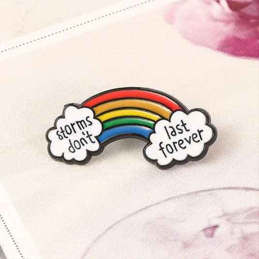 Positive Rainbow enamel pin
