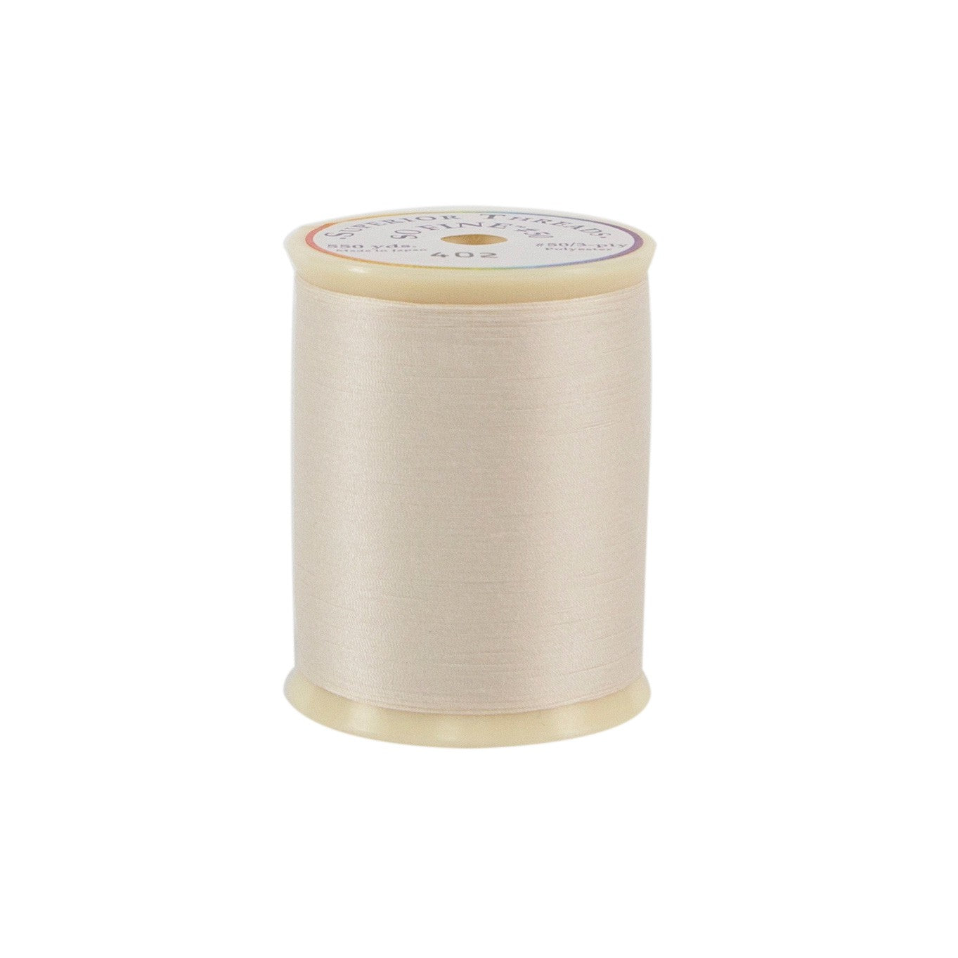 So Fine Polyester Thread 3-ply 50wt 550yds - Pearl Ivory - 402