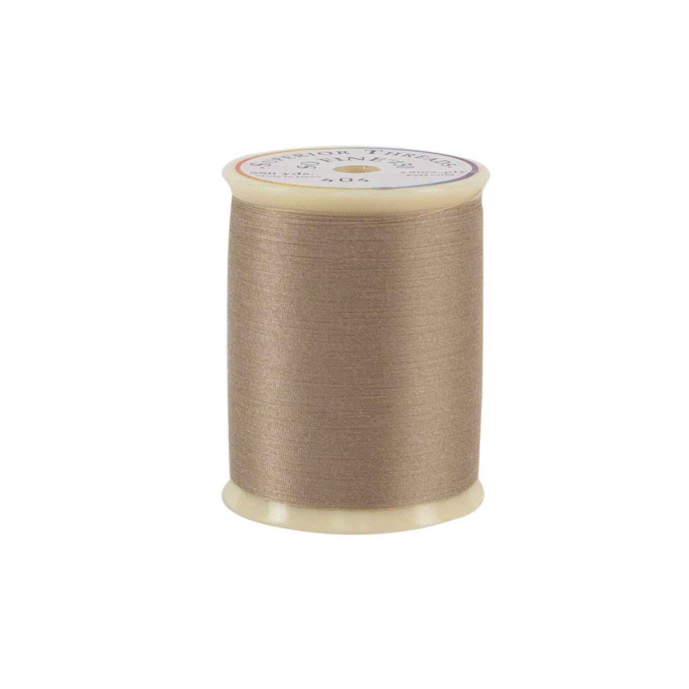 So Fine Polyester Thread 3-ply 50wt 550yds - Mushroom Brown - 404