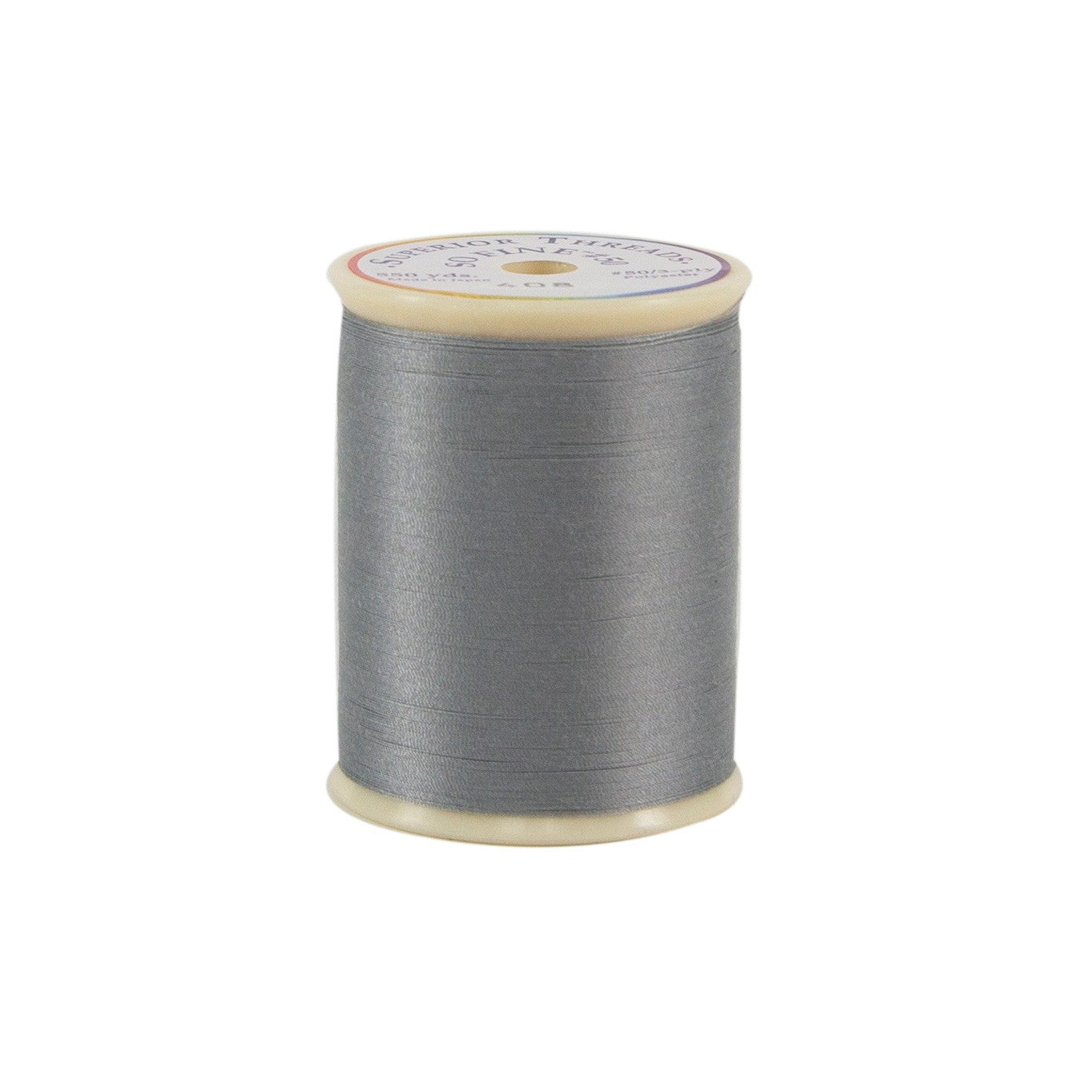 So Fine Polyester Thread 3-ply 50wt 550yds - Silver Gray- 408