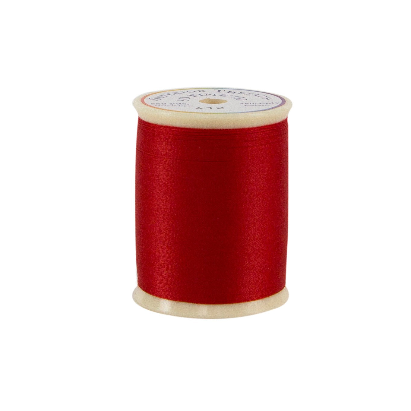 So Fine Polyester Thread 3-ply 50wt 550yds - Hot Chilies Red - 412