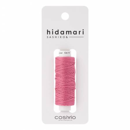 Cosmo Hidamari Sashiko Solid Thread 30 Meters Peony - Col 010