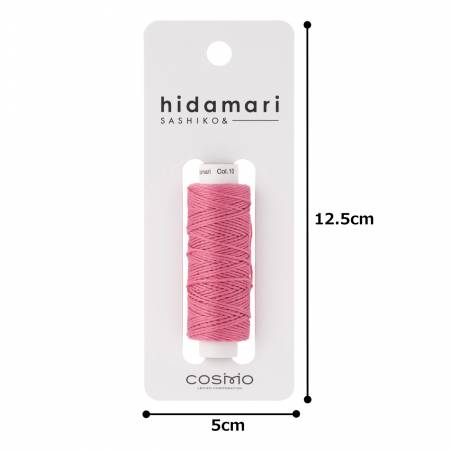 Cosmo Hidamari Sashiko Solid Thread 30 Meters Peony - Col 010