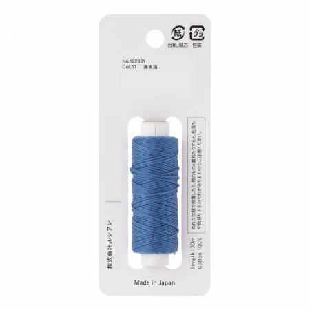 Cosmo Hidamari Sashiko Solid Thread 30 Meters Cornflower - Col 011