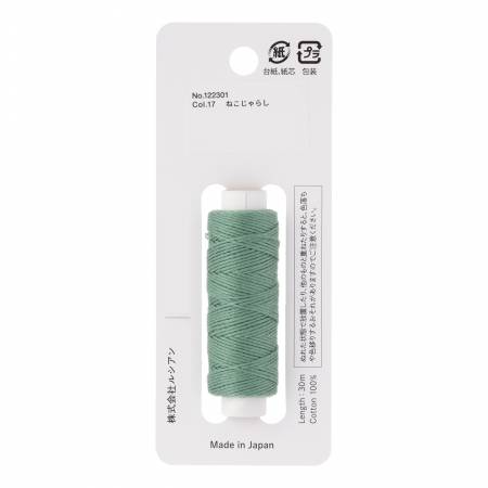 Cosmo Hidamari Sashiko Solid Thread 30 Meters Catnip - Col 017
