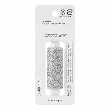 Cosmo Hidamari Sashiko Variegated Thread 30 Meters Cookie & Cream - Col 205