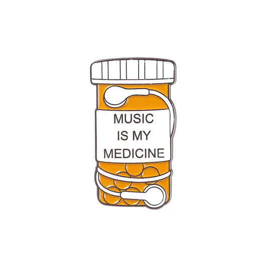 Music Is My Medicine Enamel Pin