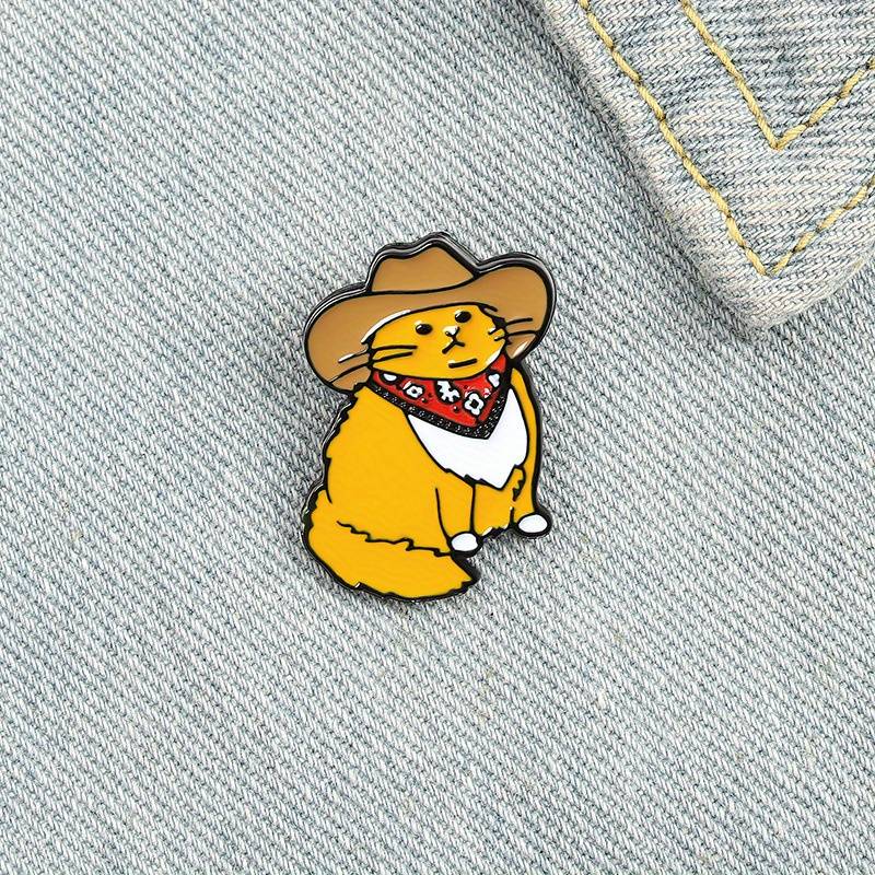 Cowboy Cat Enamel Pin
