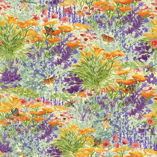 Dragonfly Dance - Dragonfly Garden - Periwinkle/Multi
