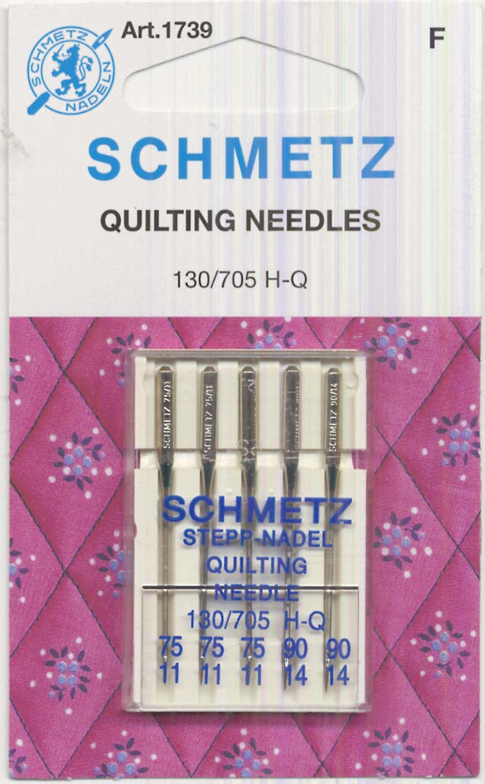 Schmetz Quilting Machine Needle Sizes 11/75 & 14/90 - 1739