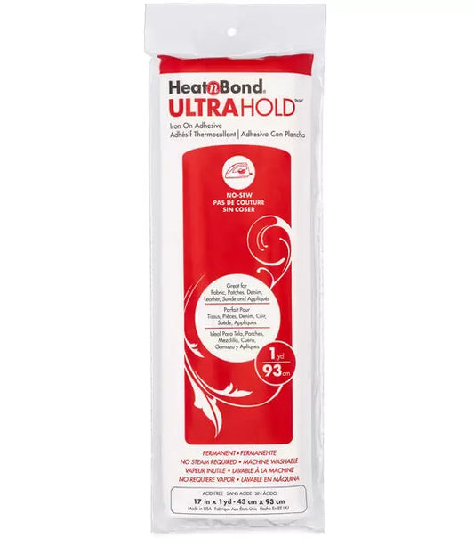 HeatnBond Ultra Hold Iron On Adhesive 17"x1 Yd