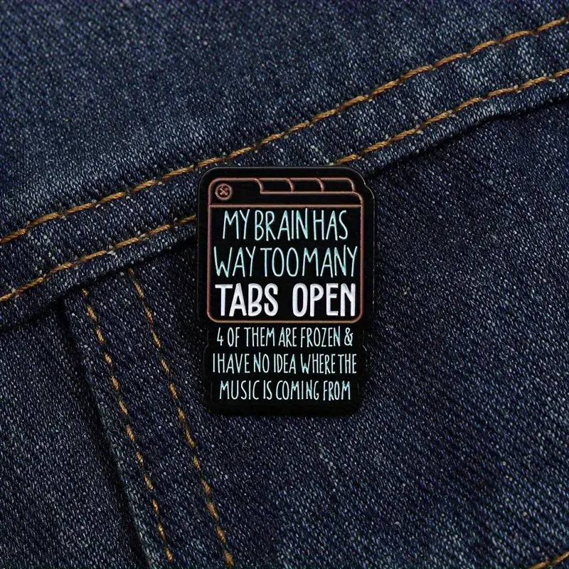 My Brain Enamel pin