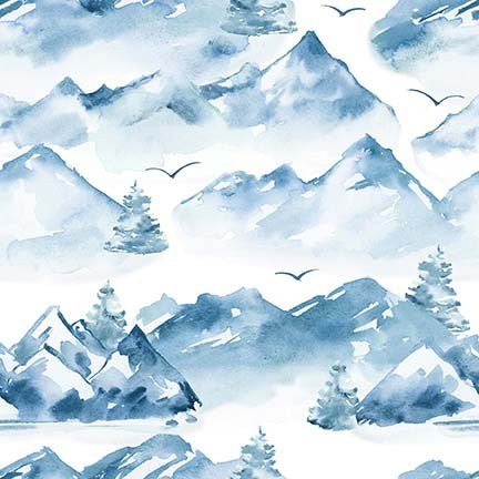 Nature's Glory - Mountains - Blue