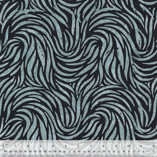 Quiltessentials - 6 "Splash"  Zebra Palm Batik