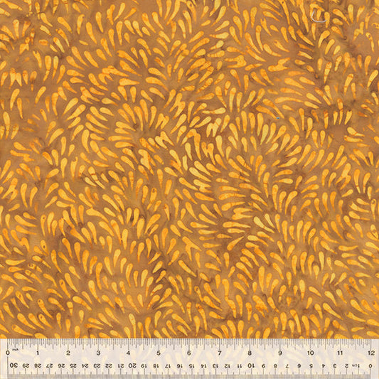 Quiltessentials - 6 "Splash" Butterscotch Spritz Batik
