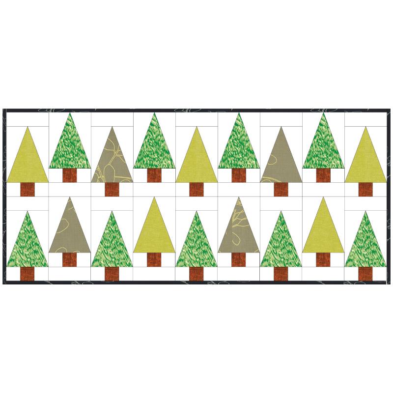 Shimmering Trees by Paper Pieces