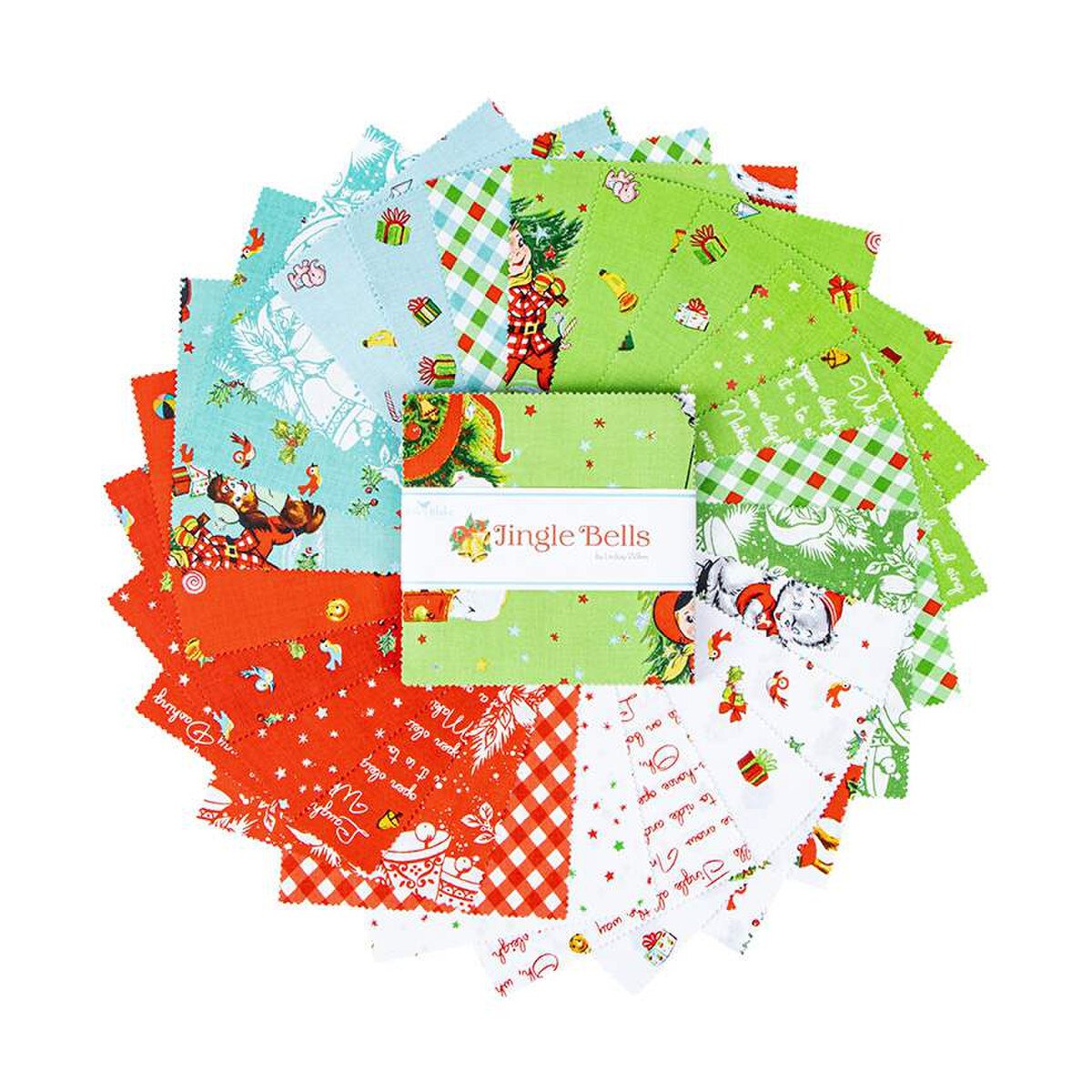 Jingle Bells 5 Inch Stacker, 42 Pcs.