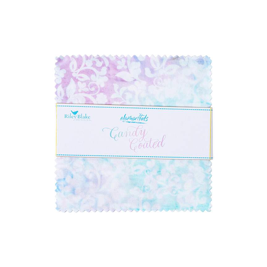 Batiks Elementals Candy Coated 5 Inch Stacker, 42 Pcs