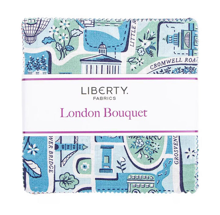 Liberty London Bouquet 5 Inch Stacker, 42 Pcs.