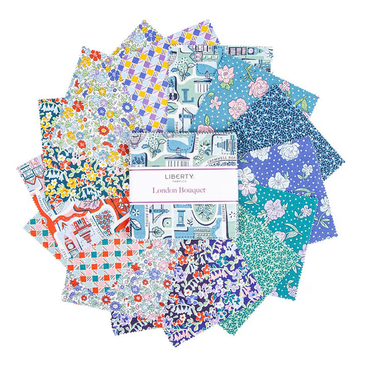 Liberty London Bouquet 5 Inch Stacker, 42 Pcs.