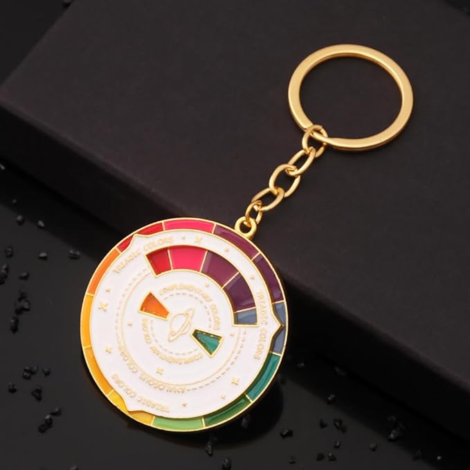 White Color Wheel keychain