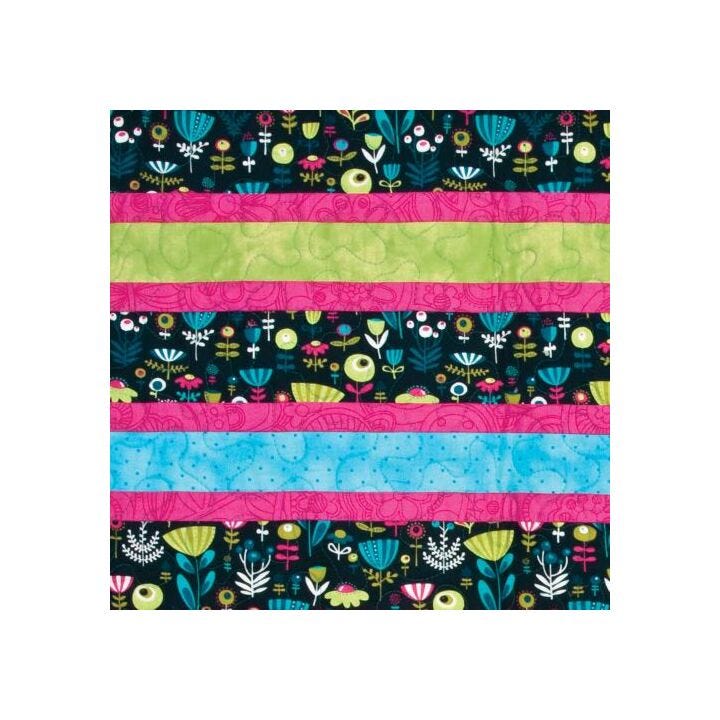 AccuQuilt GO! Strip Cutter-3 1/2" (3" Finished) 2 Strips with Angled Guidelines Die