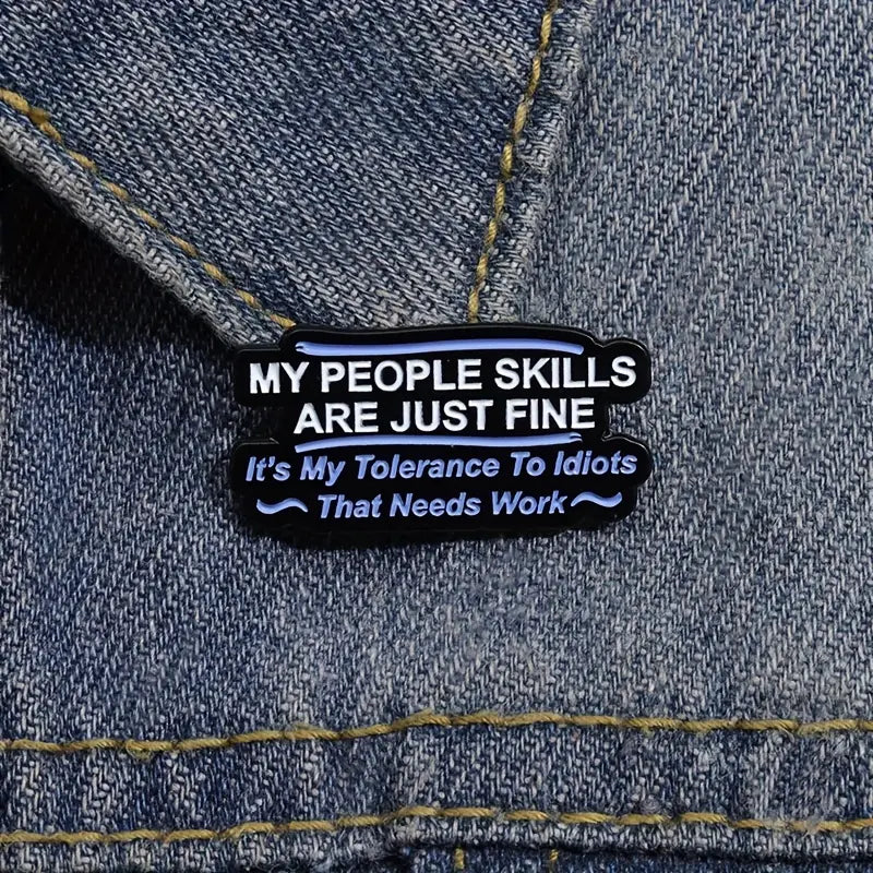 People Skills Enamel Pin
