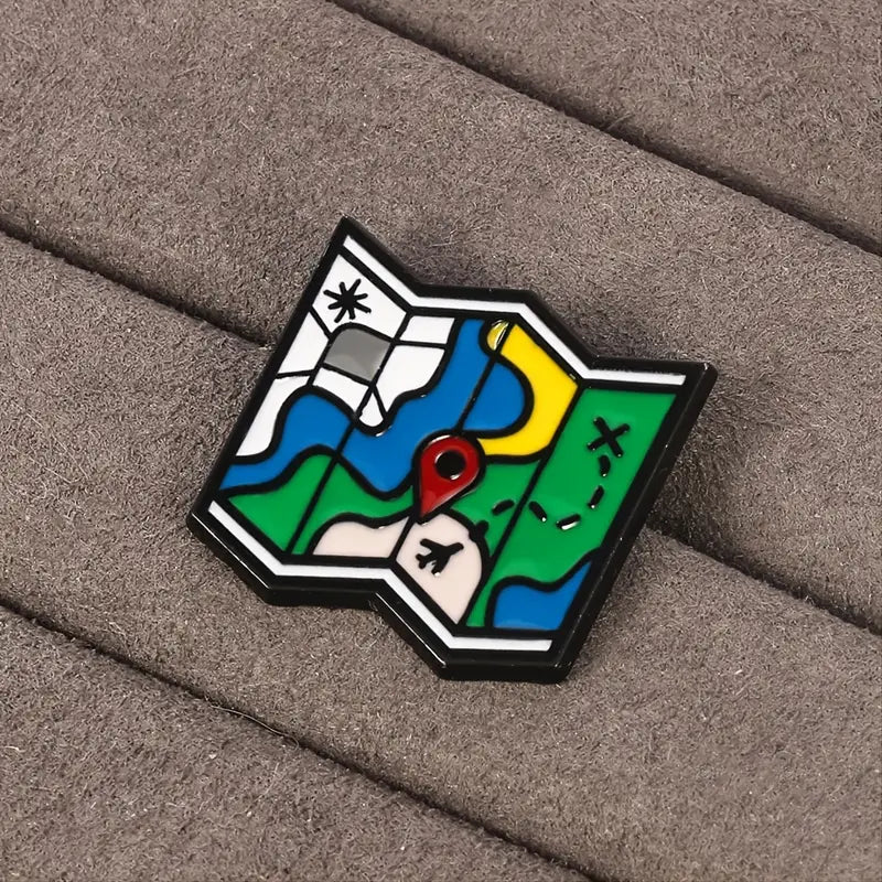 Road map Enamel Pin