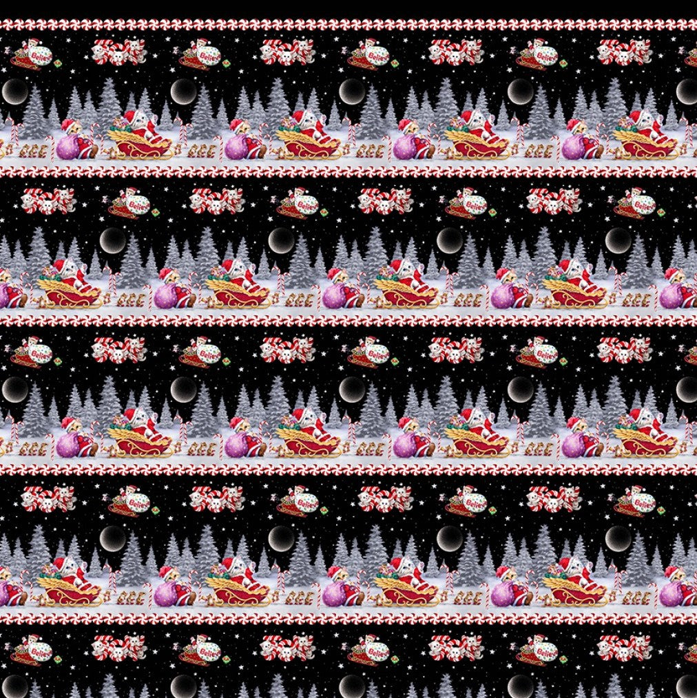7016-99 Black - Border Stripe