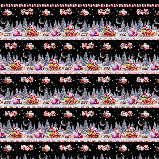 7016-99 Black - Border Stripe