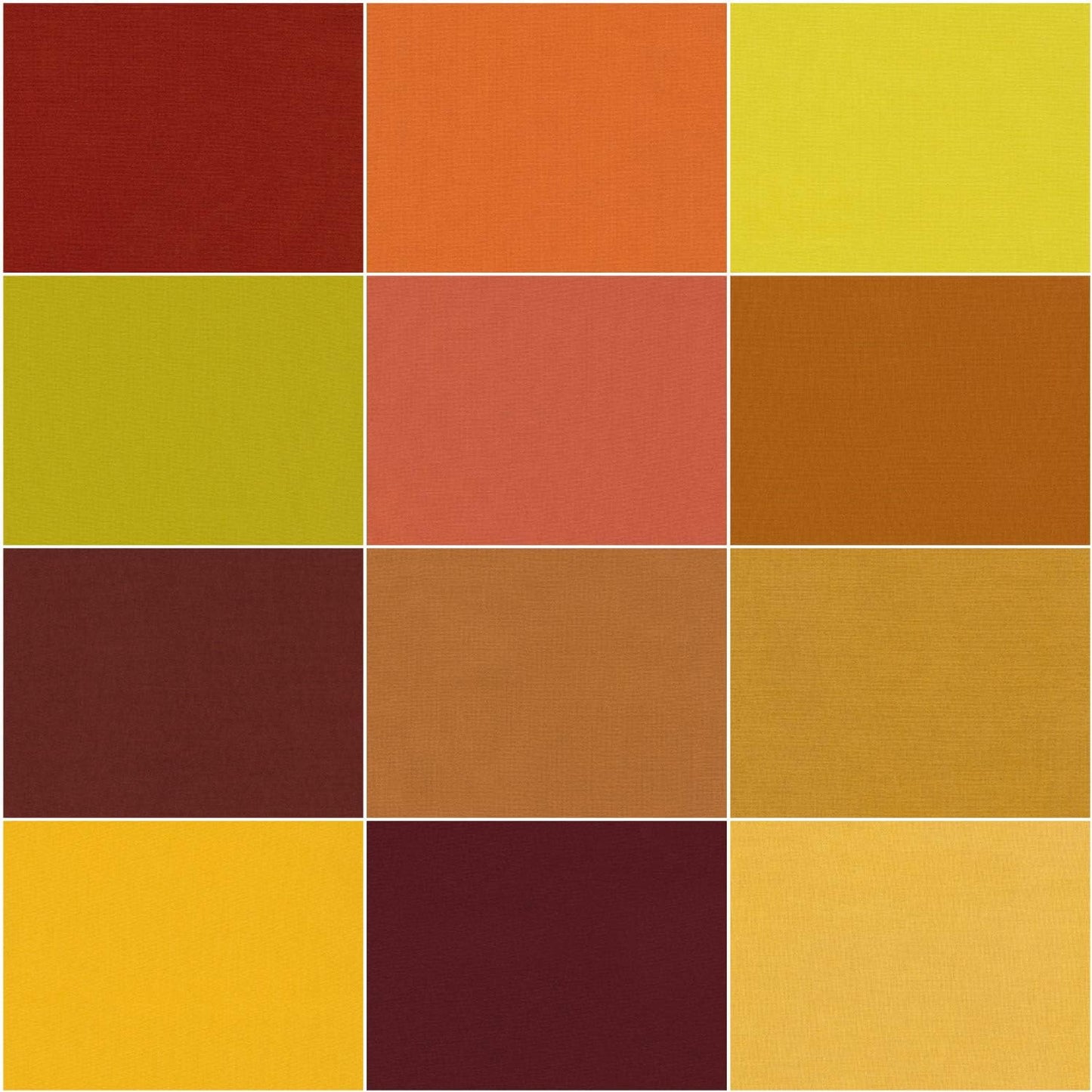 Kona Cotton Autumn Hues Palette 2.5" Jelly Roll, 40pcs