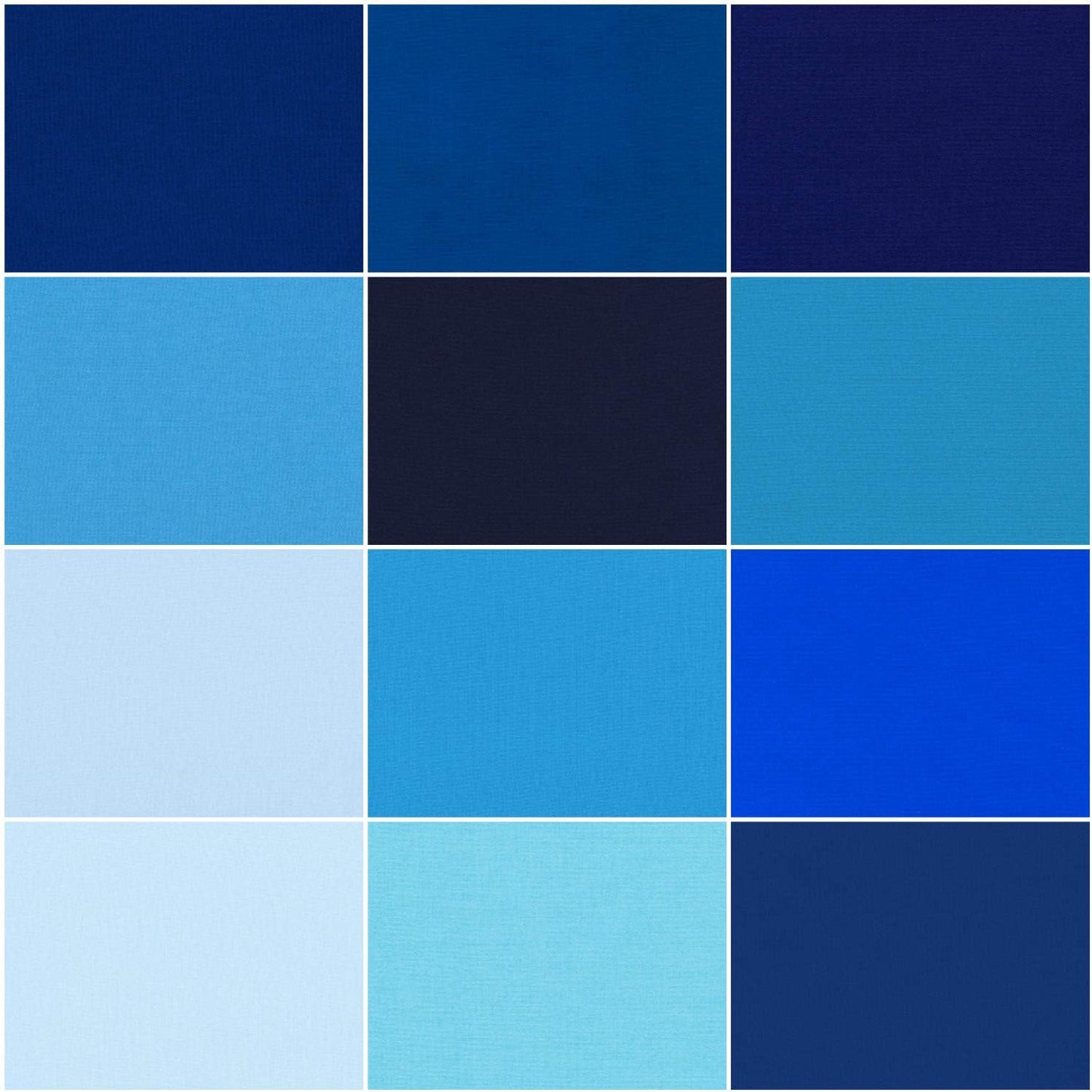 Kona Cotton Solids Waterfall Half Roll 24 2.5" Strips Jelly Roll