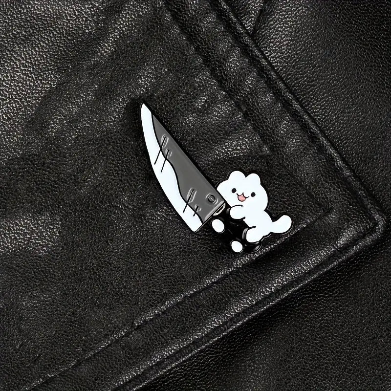 Kitty wants a hug enamel pin