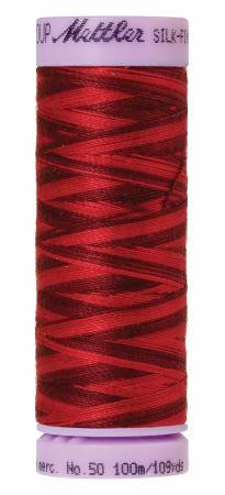 Silk Finish Cotton 50wt, 109yds Midnight Garnet - 9075-9845