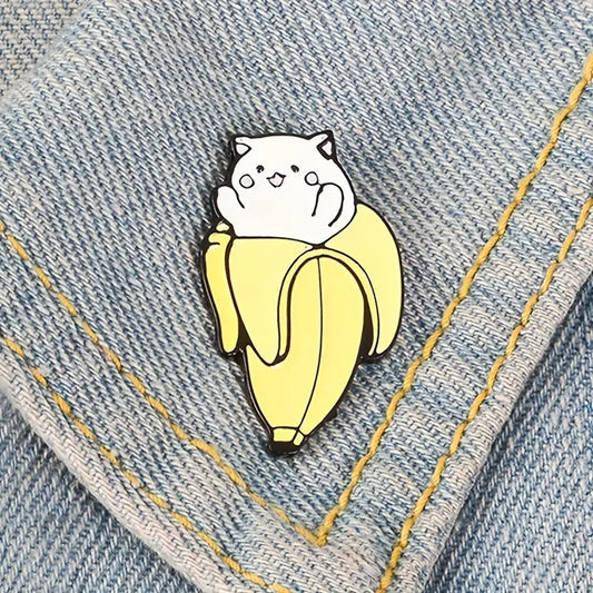 Banana Kitty enamel pin