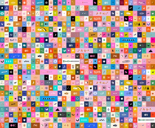 Ruby Star - Selvedge Magic Icons Multi