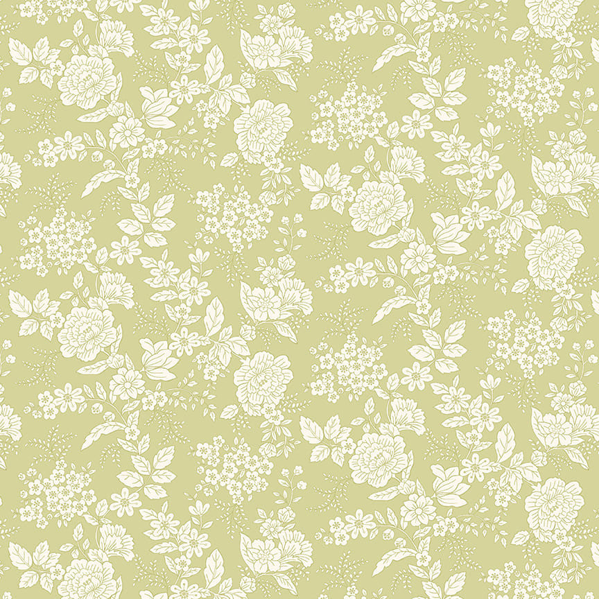 Tranquility - Floral, Light Green