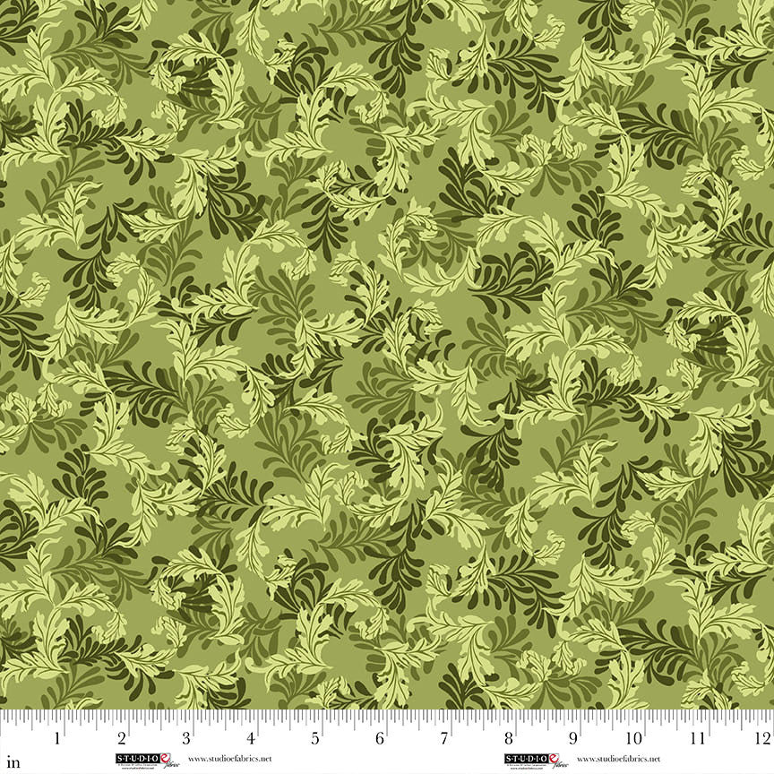 Ashdown Forest - Acanthus Leaf - Peridot Green