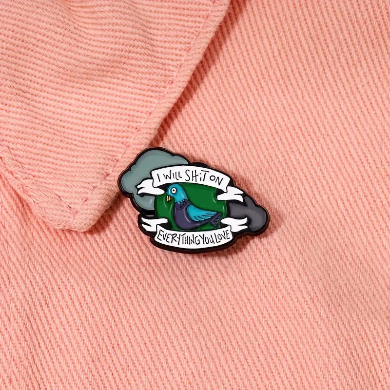 Nyc Sassy Pigeon enamel pin