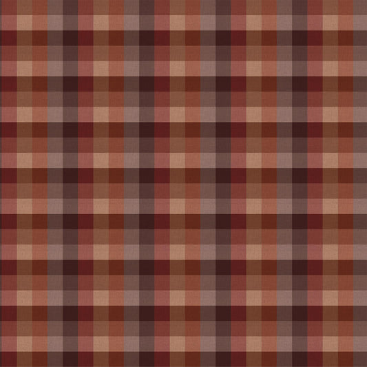 Mountain Calling By FIGO - Block Plaid Brown