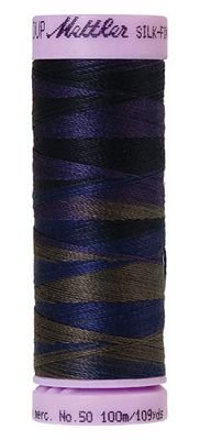 Silk Finish Cotton 50wt, 109yds Deep Night - 9075-9813