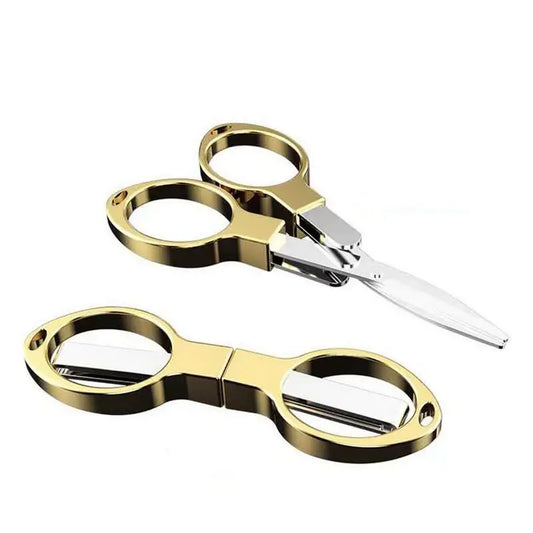 Gold Compact Folding Scissors