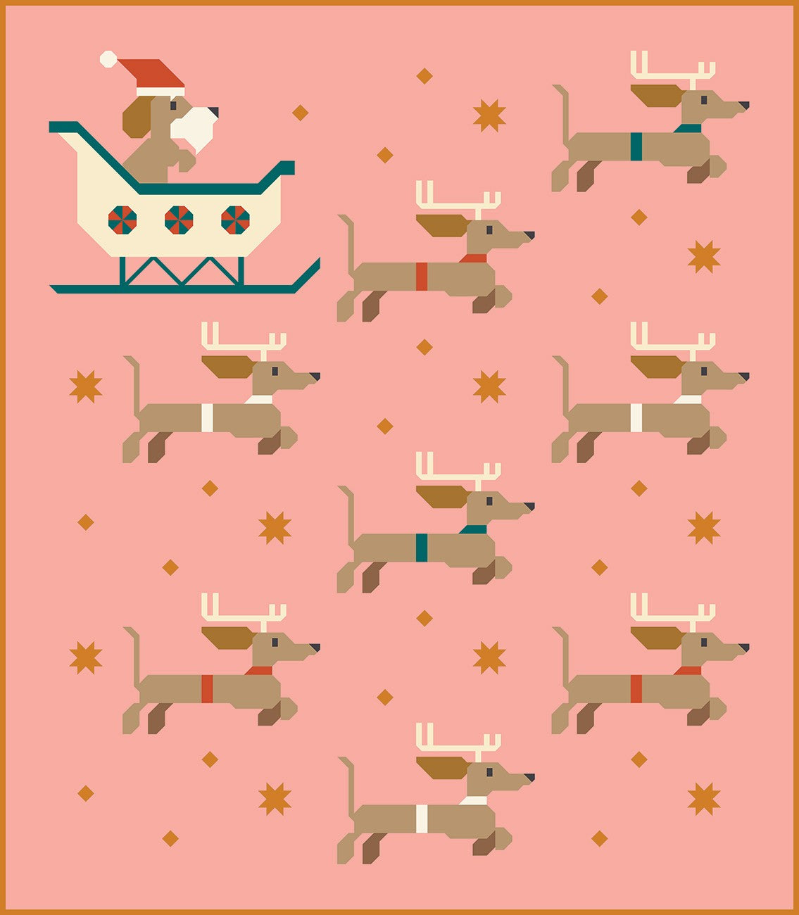 Dachshund through the Snow Quilt Pattern